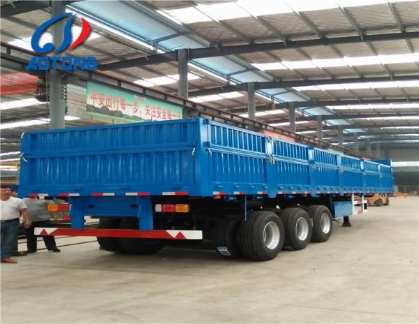 Container and Cargo Carrier 3/4 Axles Bulk Cargo Sidewall Semi Trailer with Twist Locks