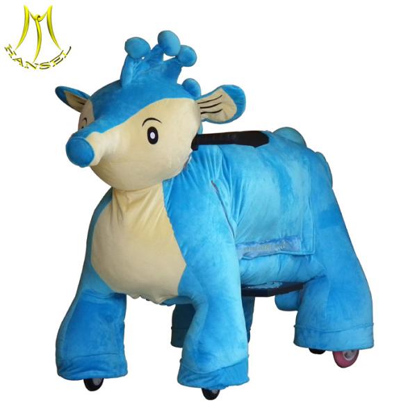Hansel battery powered animals for shopping mall and amusement park kids ride on car with adult ride on animal scooter