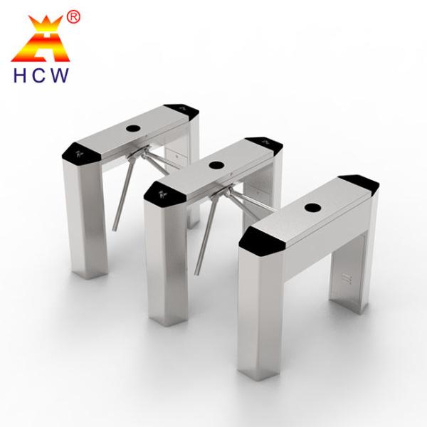 RFID Card Reader Tripod Turnstile Gate 240V ARM Control For Pedestrian