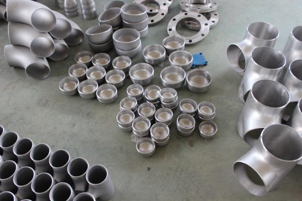 SS Wrought Steel Pipe Fittings , ASTM A403 WP304H Duplex Steel Pipe Fittings Elbow Tee Cross Cap