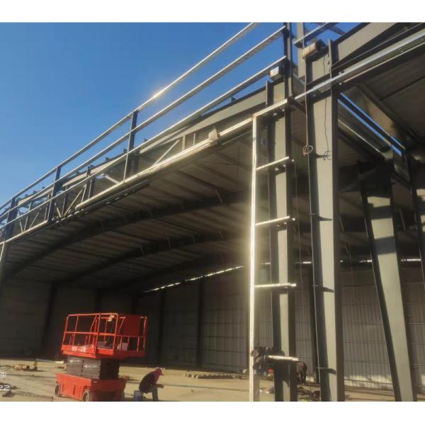 Construção de edifícios metálicos Projetos industriais pré-fabricados Telhado metálico Estrutura de aço Hangar de aeronaves