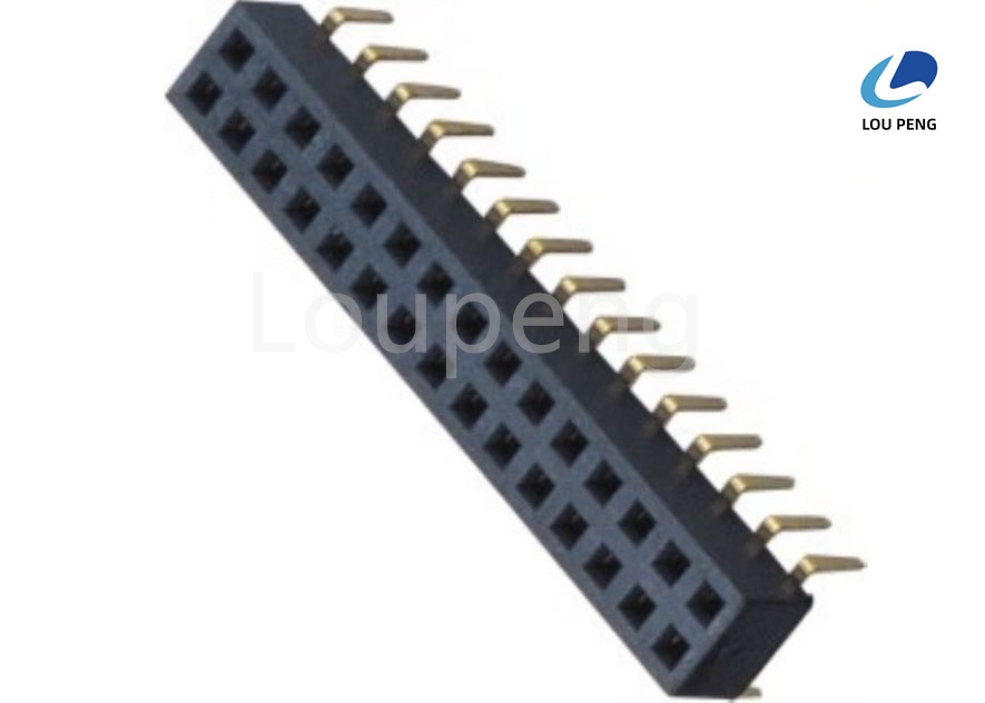 Max Processing Temp 230C For 30-60 Seconds Female Socket Header Connector Phosphor Bronze Contact Material Electrical Connection