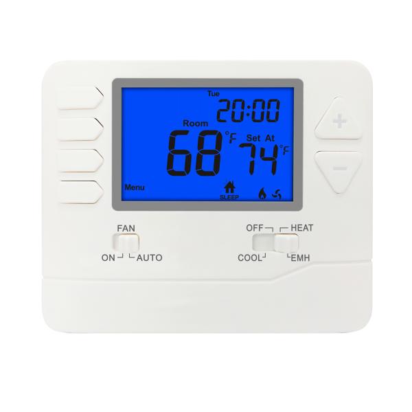 Anti-Flammable ABS PC Non Programmable Thermostat For Digital Temperature Management And Control