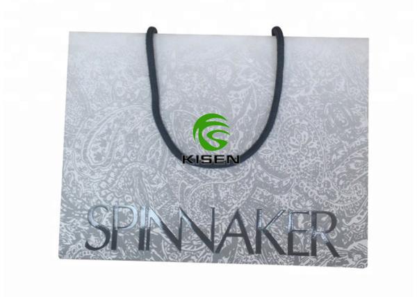 Rope Handle Retail Paper Shopping Bags With Logo Eco Friendly Reusable