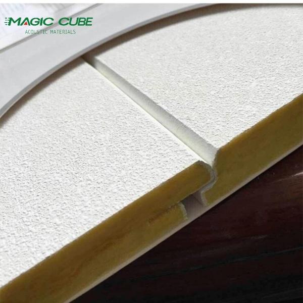 Customized Shape Fiberglass Ceiling Tiles Fireproof and Heat Insulation