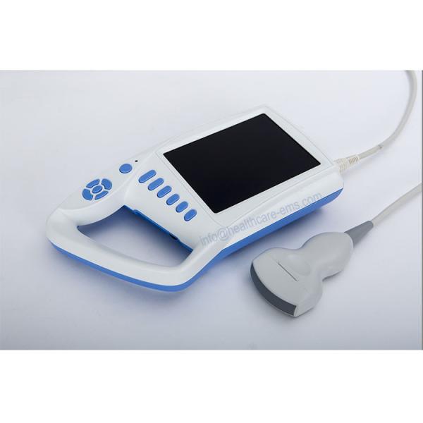 White Mobile Ultrasound Machine Vet Palmtop Ultrasound Scanner 7 Inch TFT LCD USB 2.0