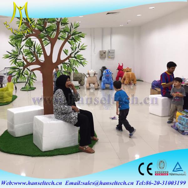 Hansel coin operated kids ride machine used carnival rides for sale kiddie train rides walking animal toy in mall