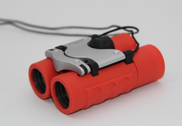 Red Color Lightweight Travel Binoculars , Flexible 8x Binoculars 115x53x110cm