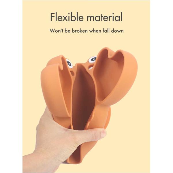 Round 3 Years Old Silicone Dinnerware Set Microwave Safe Soft