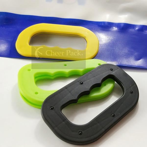 Poignée en plastique de sac à provisions de catégorie comestible, support de