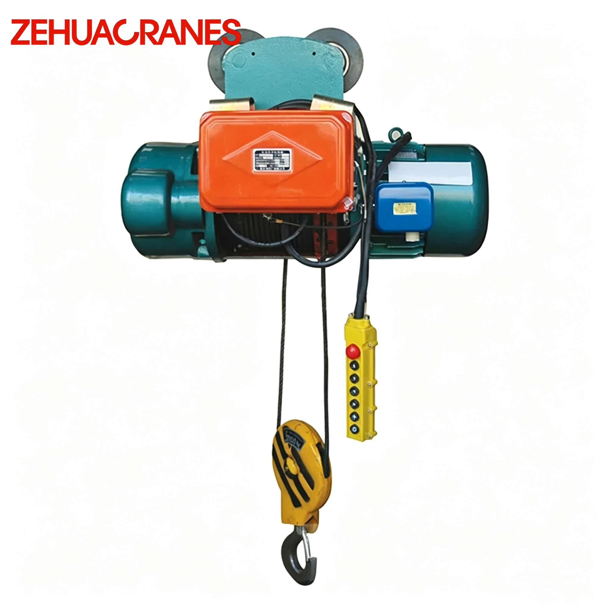 New European Style Wire Rope Hoist, Low Noise, Smooth Lifting, Factory Warehouse Use 0.5T-20T, CE ISO Certified, Heavy Duty