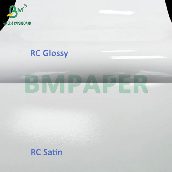 230grs 260grs Glossy Satin Lustre Inkjet RC Photo Paper 24inch x 30m 230 грамм 260 грамм Блестящая сатинная блестящая чернила RC фотобумага 24 дюйма х 30 м