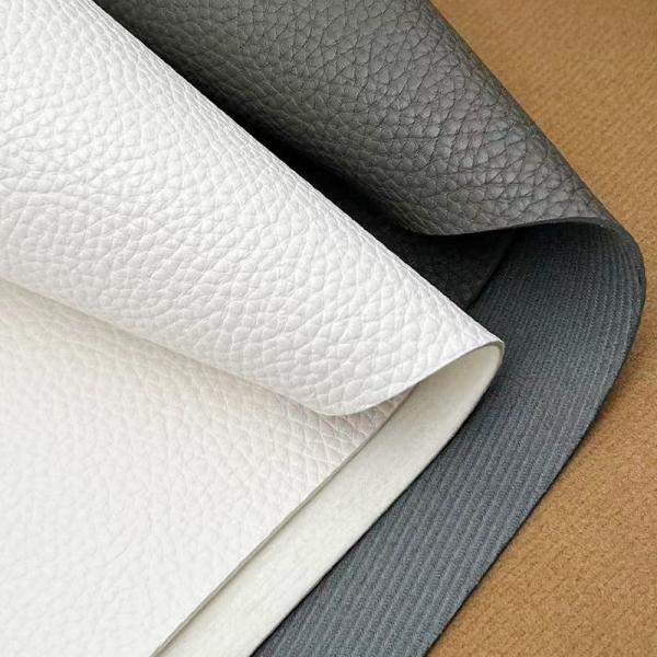 1.8mm Épaisseur de PVC Litchi Synthétique faux cuir pour sac Table Mat Ceinture canapé Décorations-meubles polyvalents Artisanat d'extérieur
