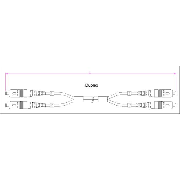 Sc Upc к волокна Patchcord 50/125um OM3 3.0mm LSZH оптического волокна режима дуплекса Sc Upc прыгунам Multi оптически