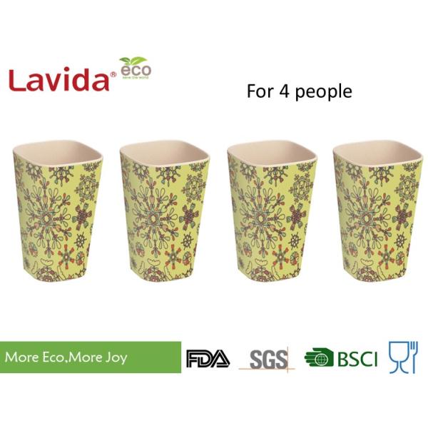 Small Size Recycled Bamboo Fiber Tumbler Dishwasher Safe Phthalate / Formaldehyde Free