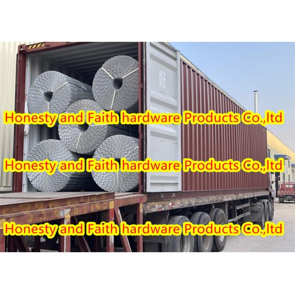 8Lines Wire Hot Dipped Galvanized Steel Pipe Winding Mesh For Oil Pipeline