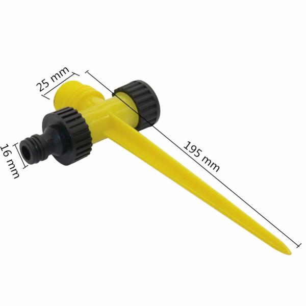 Double Water Nozzles Rocker Irrigation Sprinkler Heads Adjustable For Garden Lawn
