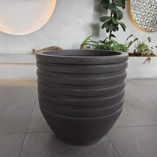 Tall Large Resin FRP Fiberglass Flower Pots Logo Customized