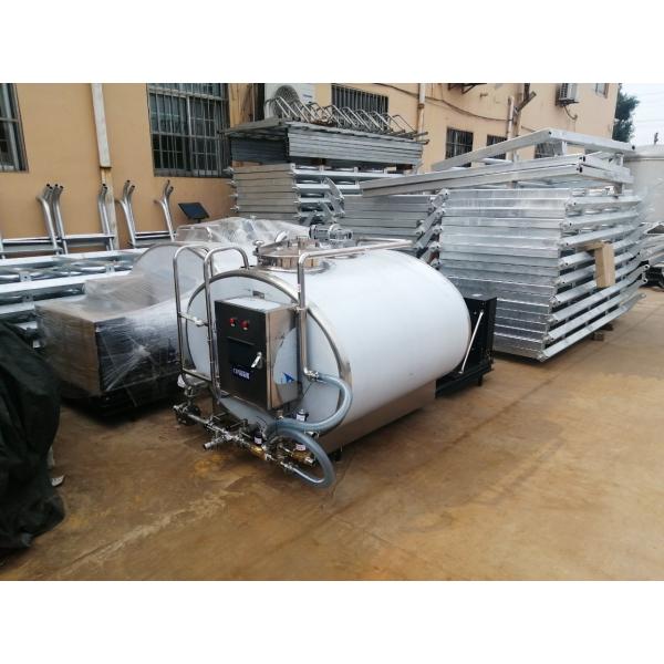Convenient Cleaning Stainless Steel Milk Cooling Tank With Food Grade Material