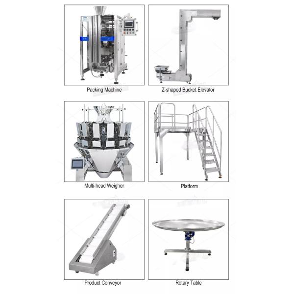 Упаковка уплотнения полностью автоматического Weigher Multihead задняя для шутих откалывает