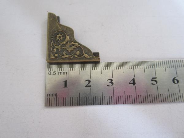 Antique Small Book Corner Album Corner Metal Corner