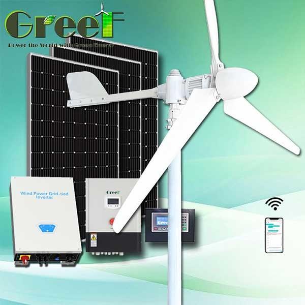 Fã híbrido solar da turbina eólica da baixa RPM energia de 5KW 10KW para gerar a eletricidade