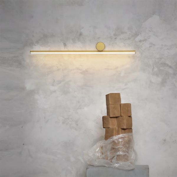 JYLIGHTING Modern Cross Bar Wall Light, Brushed Aluminum Frame & Milky White Acrylic Diffuser for Corridor and Bathroom Vanity
