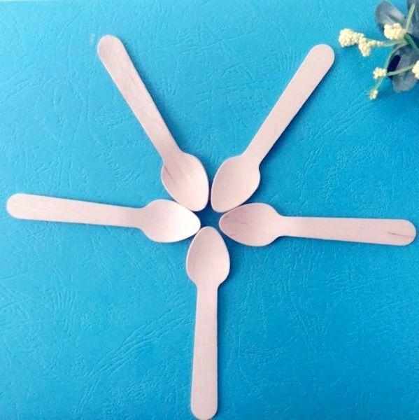 Colheres de madeira da faca da forquilha da colher dos restaurantes mini para a embalagem individual do gelado