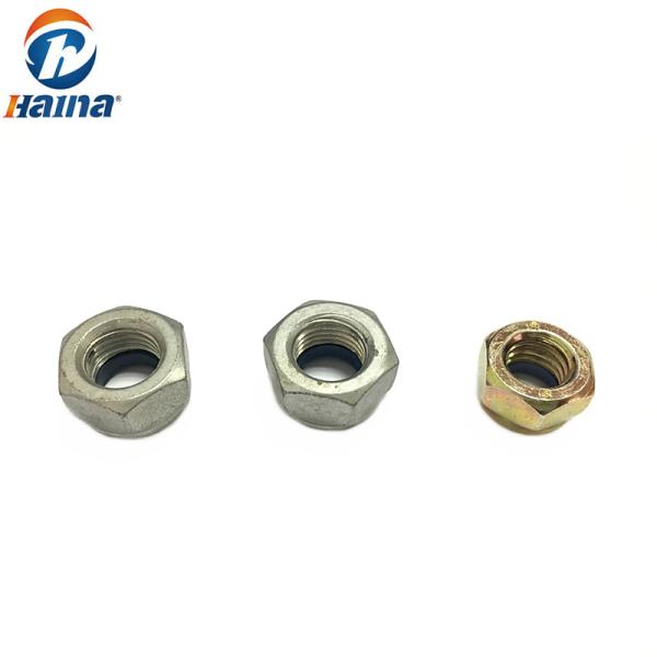 DIN 985 Carbon steel Zinc Hex Nylon Insert Lock Nuts For Locking Connector