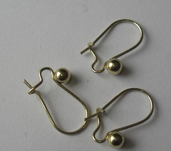 EARRING FINDINGS brass ear clip