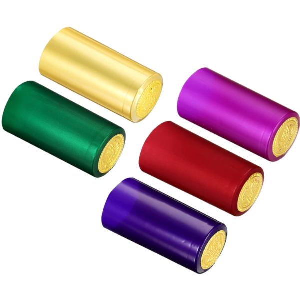 Здоровые безсвинцовые стеклянные теплосокращающие капсулы Прозрачные крышки для бутылок с вином