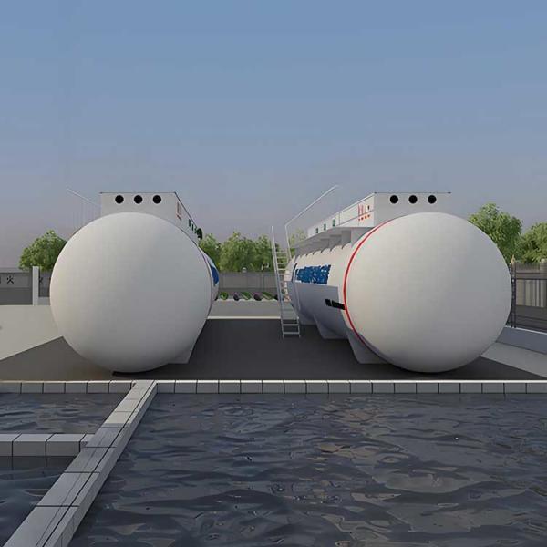 Large Wastewater Treatment System For Waste Water Refuse In Food Plants / Integrated Wastewater Treatment Equipment