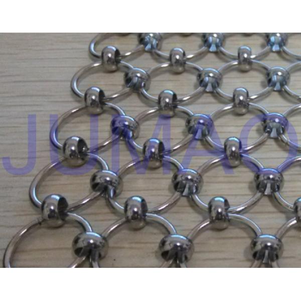 Decorative Gun Black Metal Shower Curtain Customized With Stainless Steel 304