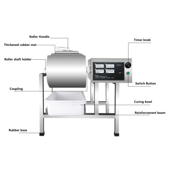 Swelling Marinated Chicken Beef Sausage Marinator Pickling Vacuum Meat Tumbler Marinating Machine