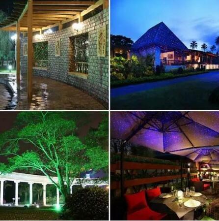 outdoor FACTORY Christmas IP65 RGB full stars 8 images laser garden light