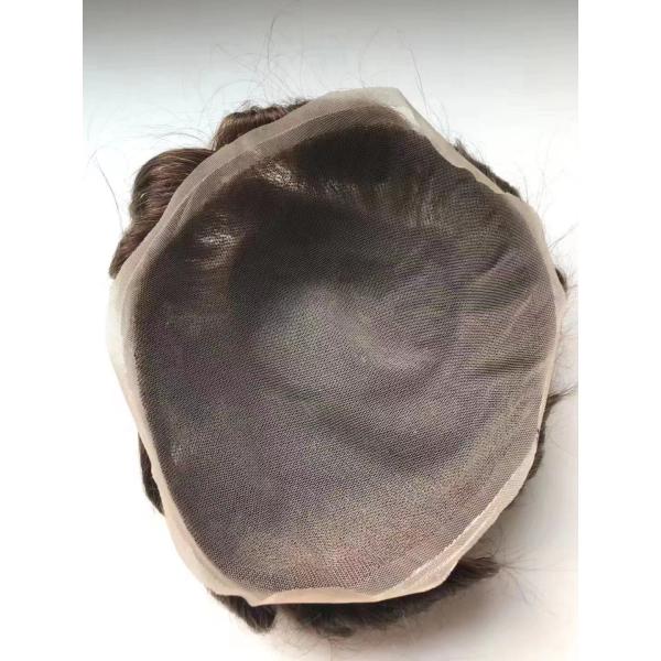 Super breathable Swiss lace bleached knots undetectable hairline Indian human hair toupee