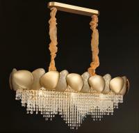 Grande chambre à coucher de pièce de Crystal Chandelier For Foyer Living de rond