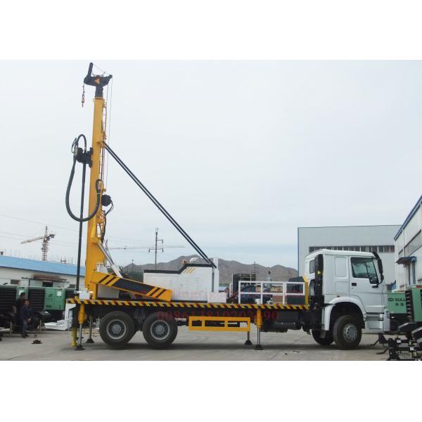 300m Water Borehole Drilling Machine , Truck Mounted Water Well Digging Equipment