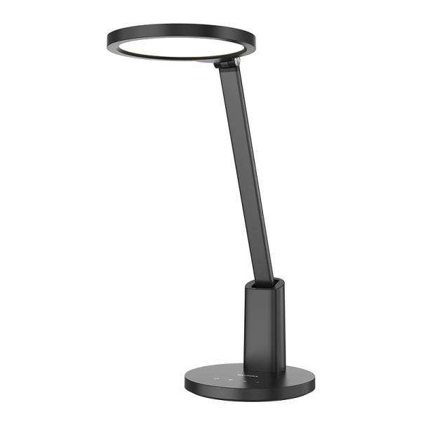 Lampe de bureau à LED brillante noire Lampe de table réglable pour la lecture