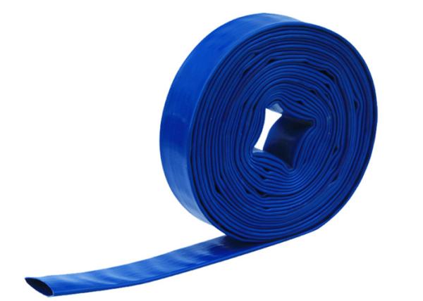 Light Weight 2 Inch 50mm Pvc Layflat Hose , Pvc Discharge Hose With Stretching Resistant