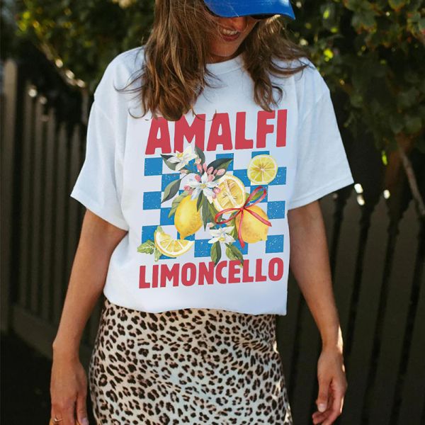 Stylish White Cotton Shirt Women Casual XXL Size Black Round Neck T Shirt