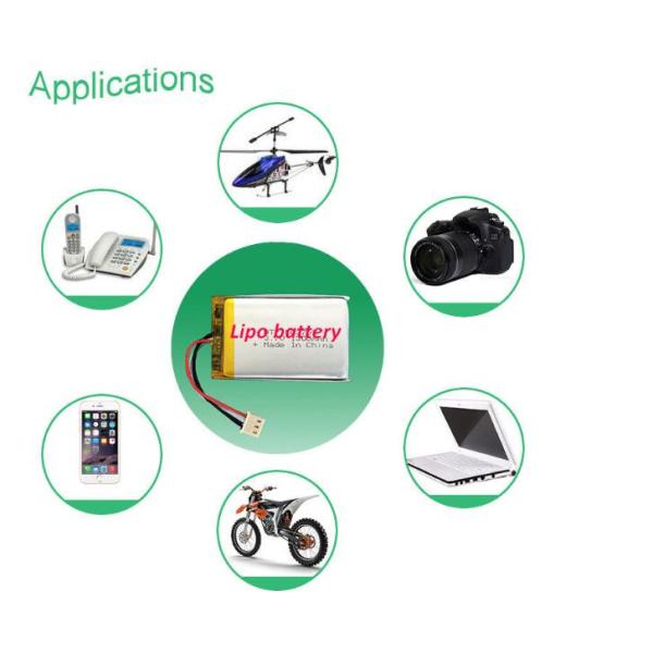 652535 550mAh Li Polymer 3.7 V Battery Prismatic Battery Cell For Consumer Electronics Products