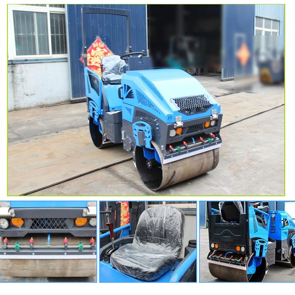 Construction Machinery Manufacturer Double Drum Roller Compactor Vibratory Hydraulic Diesel Small Asphalt Roller Machine