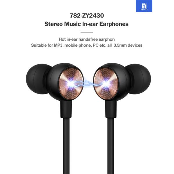 CE FCC ROHS Cable Noise Cancelling Earphones Wired Bluetooth Earbuds