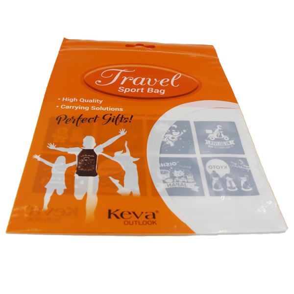 Custom Printing zipper laminated plastic opp bag for package gift