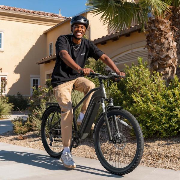 27.5 Electric City Bike Brushless Rear Hub Motor 15Ah Lithium Battery Carbon Steel Front Suspension 500W Electric Mountain Bike