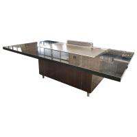 Anúncio publicitário de aquecimento elétrico da tabela da grade de Teppanyaki do retângulo 8KW que cozinha a máquina