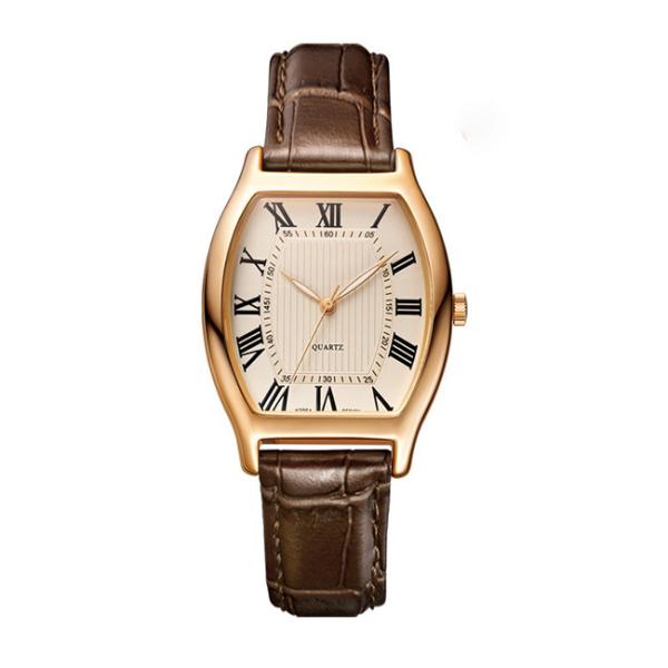 Waterproof 3ATM Romantic Couple Leather 22cm Couple Wrist Watch For Lovers