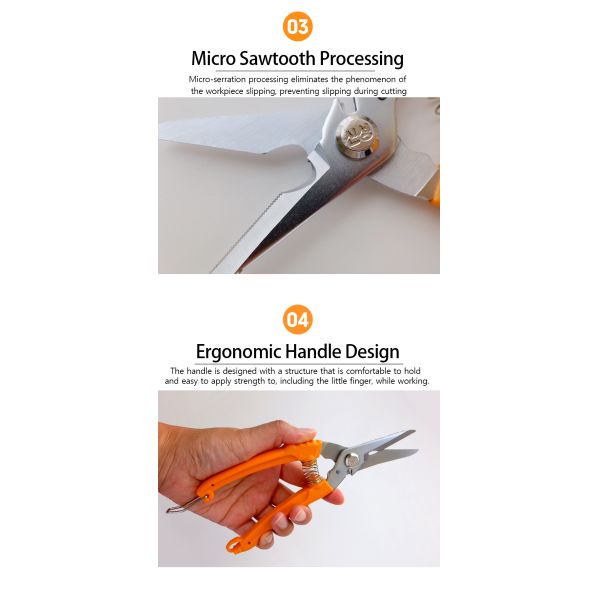 G8 Multifunctional Hardware Scissors Sk5 High Carbon Steel