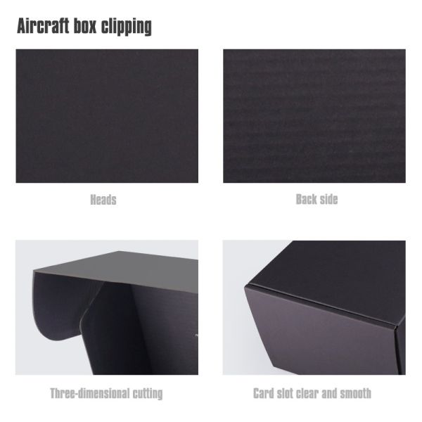 Black Corrugated Gift Box For Mailing Shipping Storage Gift Wrapping
